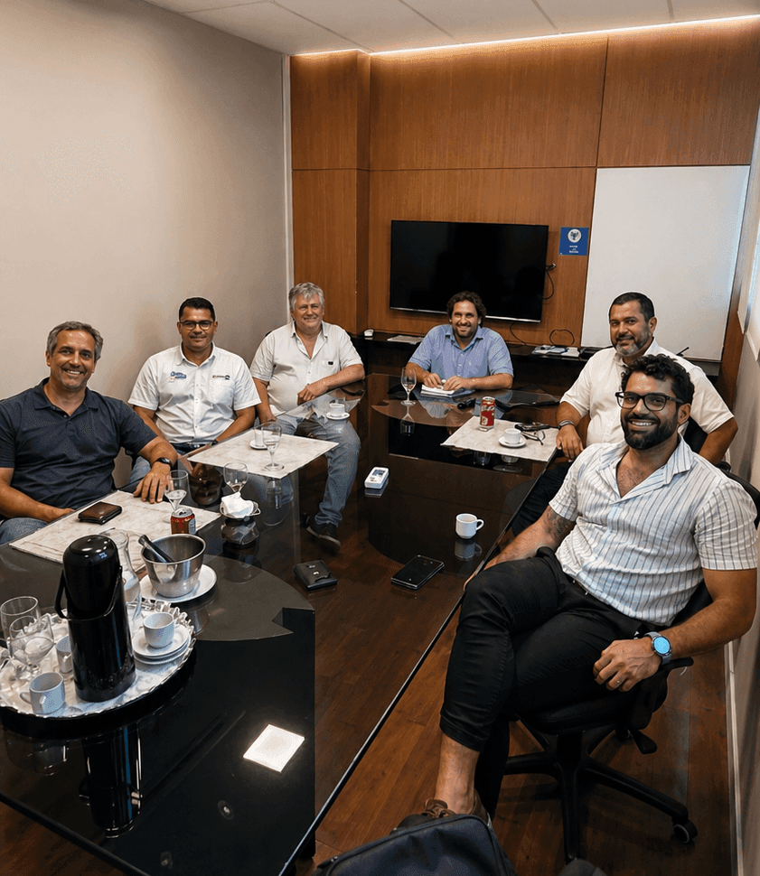 Presidente do Sindpneus Sr. Carlos Oliveira Filho, se reuniões com associados